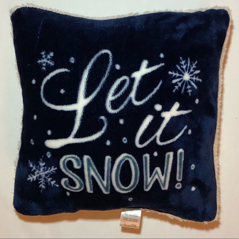 Let It Snow Throw Pillow